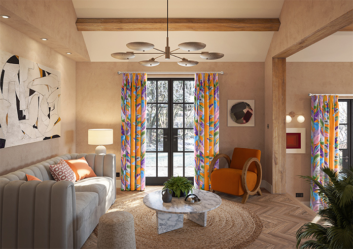 Palm Springs, Orange - Made To Measure Curtains - Image 14